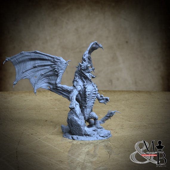 Hyena Dragon, miniature to assemble and color, in resin