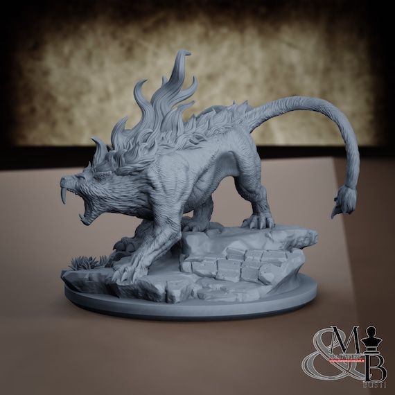 White Tiger, resin miniature to assemble and color, role-playing games, DnD, RPG, GDR