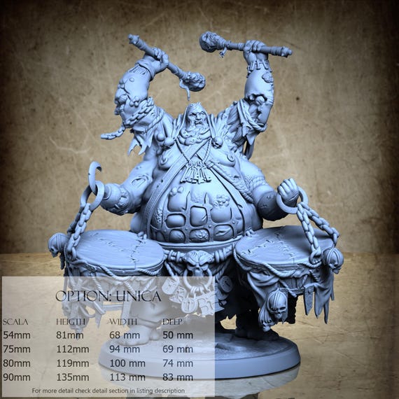 Gravetide Warden - 3D-Printed Resin Miniature | Archvillain Bestiary VII Collection