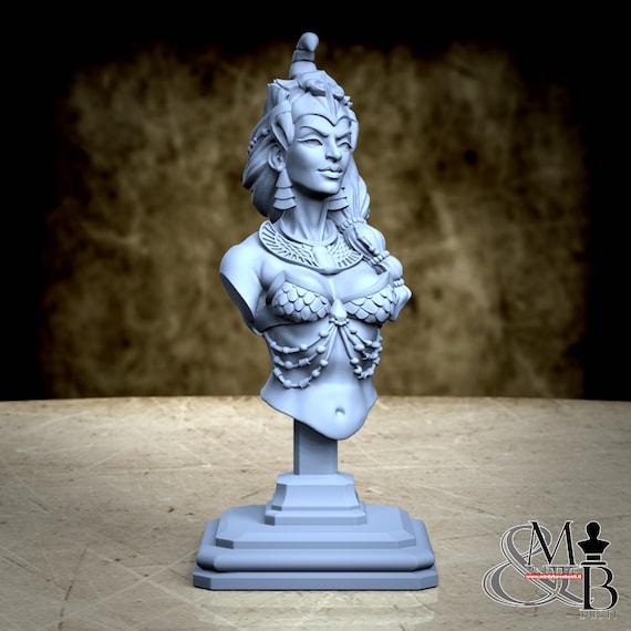 Selket Bust, Road to the afterlife, by Great Grimoire, miniature to assemble and color, resin