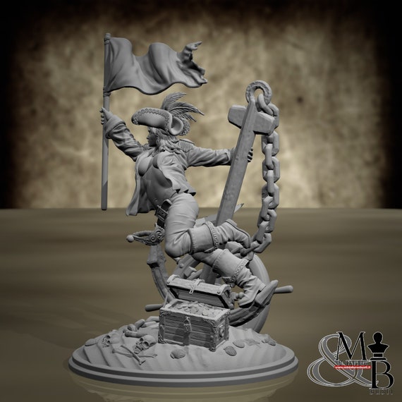 Anchoretta, Resin Miniature to Assemble and Color