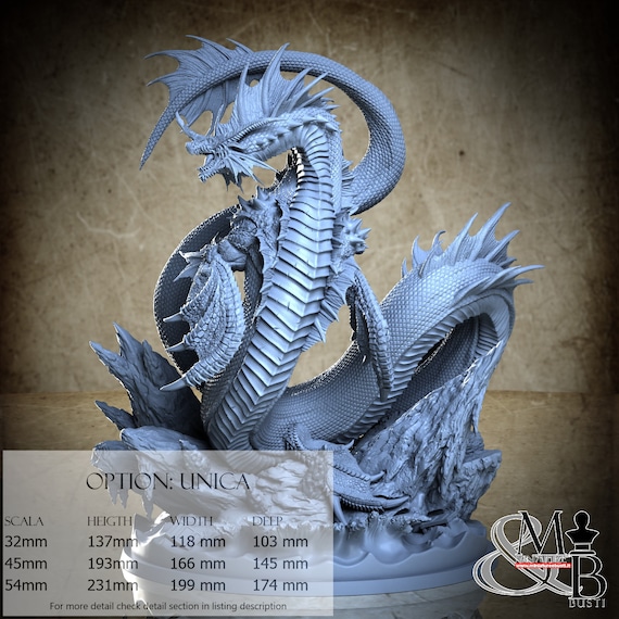 Lochness Monster, The chronicles of Atlantis, by Clay Cyanide Miniature, miniature to assemble and color, resin