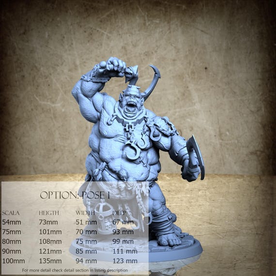 Brontal - 3D-Printed Resin Miniature | Giantkin Collection - Torlok Clan