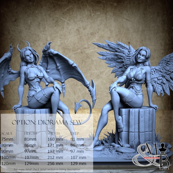 Naughty Nice, Pin-up (7 Stili), di Ronin Art Workshop, miniatura da assemblare e colorare, resina