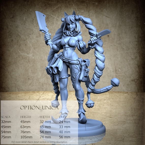 Mistress Risata, Ridachiaro troupe (Harlequins), by Ronin Art Workshop, miniature to assemble and color, resin