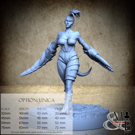 Melisyn, Sodomite Vexxers, by Clay Cyanide Miniatures, miniature to assemble and paint, resin