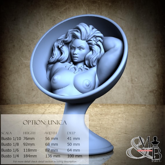 kaia, January 2024, by Claydemon, miniature to assemble and color, resin