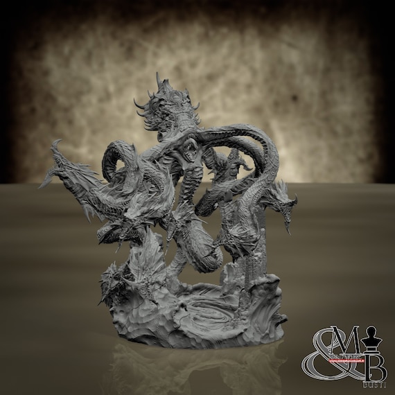 Sky Kraken, resin miniature to assemble and color, role-playing games, DnD, RPG, GDR, Archvillain Games