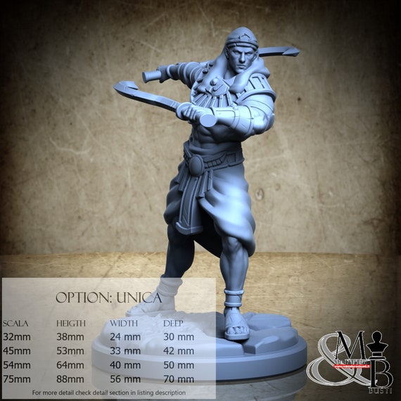 Egyptian Guard (1), Ancient Egypt, by Clay Cyanide Miniature, miniature to assemble and color, resin