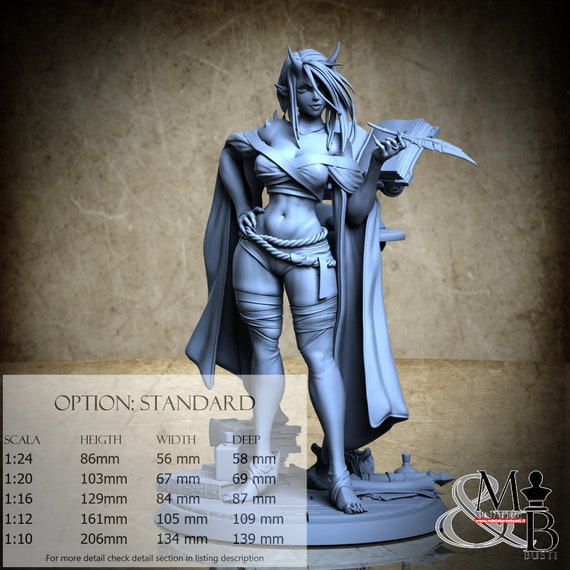 Pinup Violet Stand Pose, Pin-up (2 Stili), di Ronin Art Workshop, miniatura da assemblare e colorare, resina