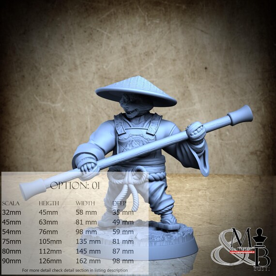 Tanuki, The Gate of Ashura (3 Stili), di Clay Cyanide Miniature, miniatura da assemblare e colorare, resina