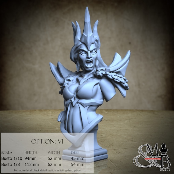Morana Bust, resin miniature to assemble and color
