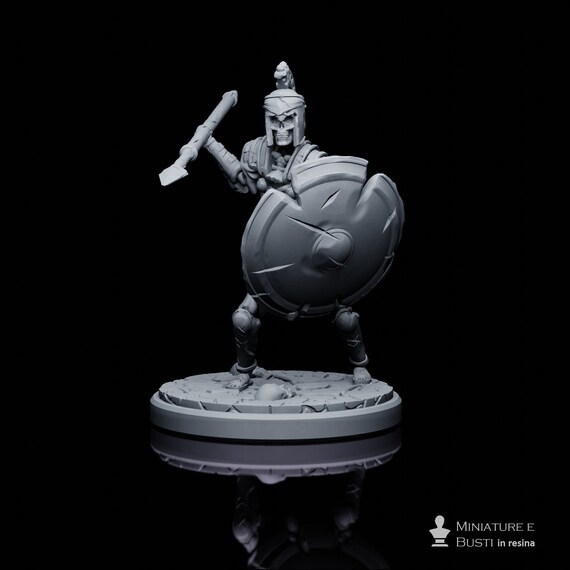 Skeleton 2 resin miniature to assemble and color, role-playing games, DnD, RPG, GDR, Anime