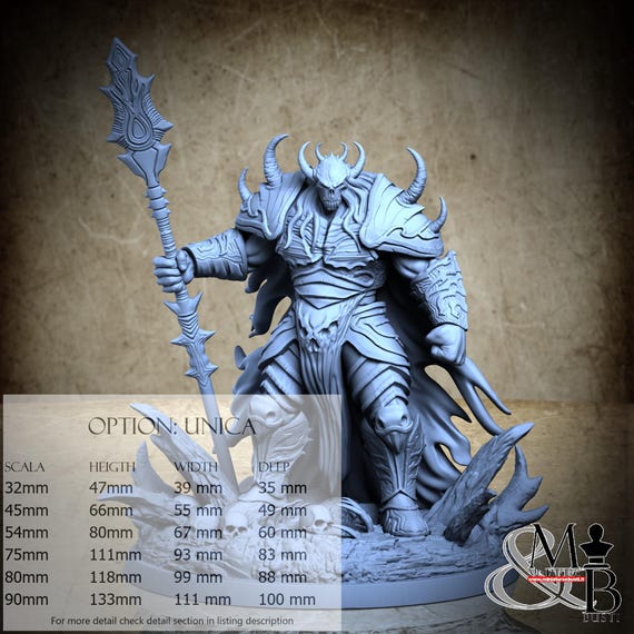 Razothorn the Crimson Lord, Wrath of Chernobog, by Clay Cyanide Miniatures, miniature to assemble and paint, resin