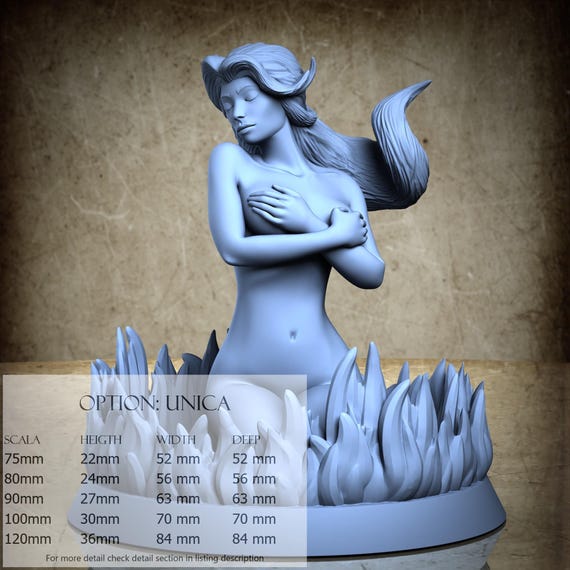 Emberlynn - Resin Miniatures - DnD, RPG, Wargame, and Display - Gothic Pinup