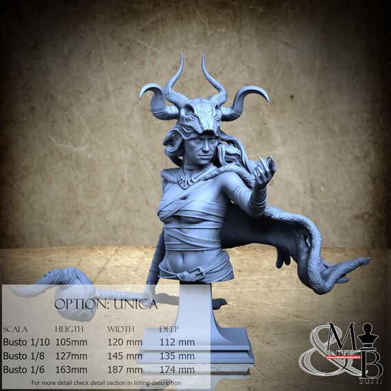 Zaya Bust, June 2024, by Kuton, miniature to assemble and paint, resin