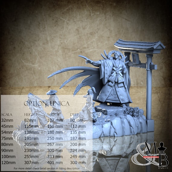 Izanami, Japanese Deities, di Clay Cyanide Miniature, miniatura da assemblare e colorare, resina