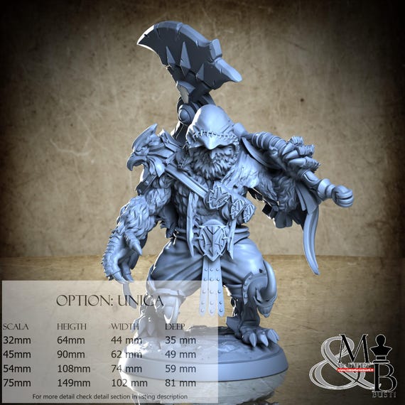 Yorme, Brotherhood of Burneks, by Clay Cyanide Miniatures, miniature to assemble and paint, resin