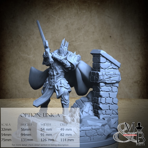 Pendragon, The Legend of King Arthur, by Clay Cyanide Miniatures, miniature to assemble and color, resin