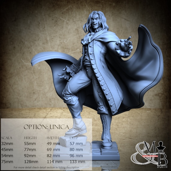 Vampire Lord Aleister, M32, Ronin Art Workshop, miniature to assemble and color, in resin