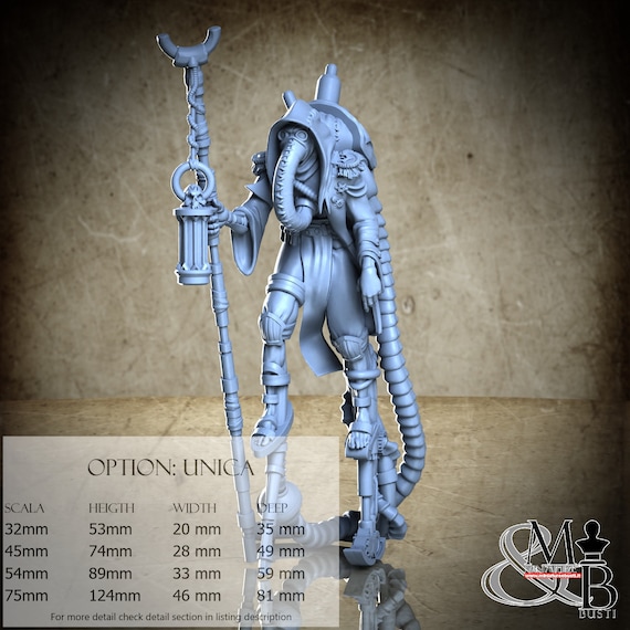 Sewer Wanderer, Beneath the splintered city, Great Grimoire, miniature to assemble and color, in resin