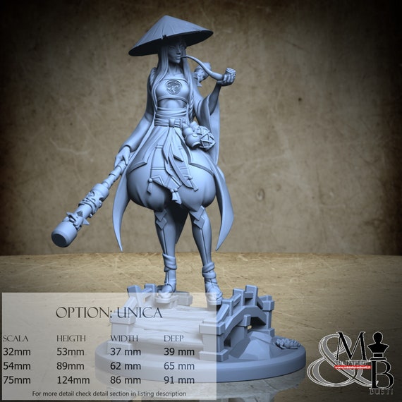 Pursuer of the Curse, Lost shrine of the damned, by Great Grimoire, miniature to assemble and color, resin