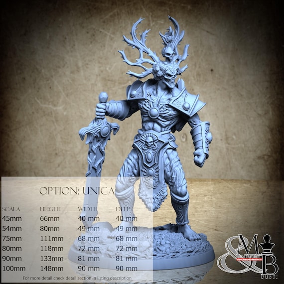 Sepulchral Highlord Xyros, Mortisbane Revenants, by Clay Cyanide Miniatures, miniature to assemble and paint, resin