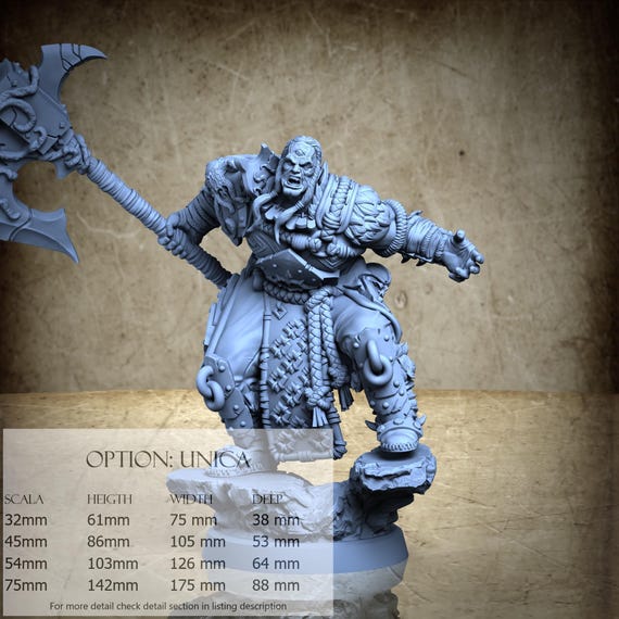 Yngvar - The Exile - 3D-Printed Resin Miniature | Archvillain Society XXX Collection