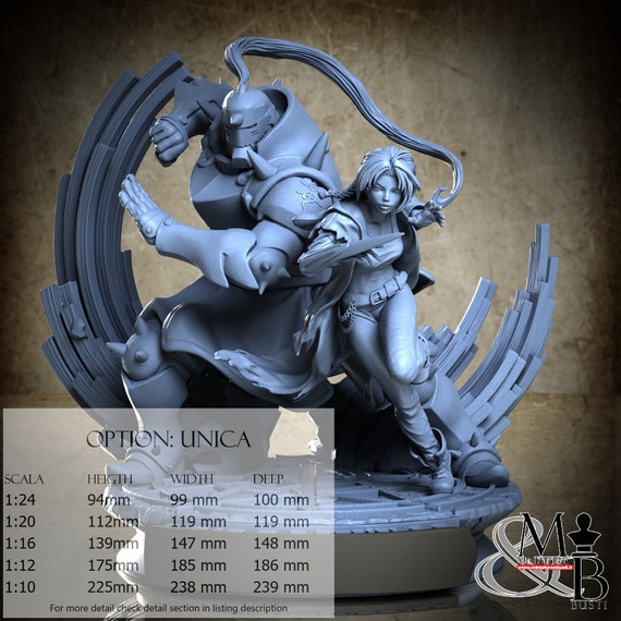 Eduard Elric 1, October 2023, Michel B. Rodriguez, miniature to assemble and color, in resin