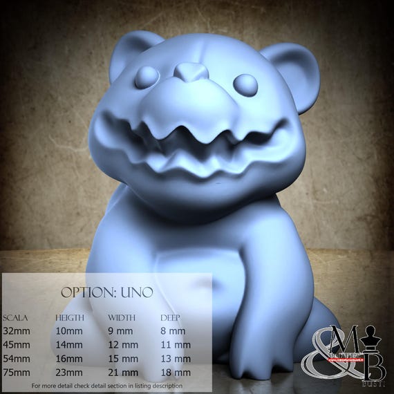 Gummy Bears, Candy Crime (5 Stili), di Great Grimoire, miniatura da assemblare e colorare, resina