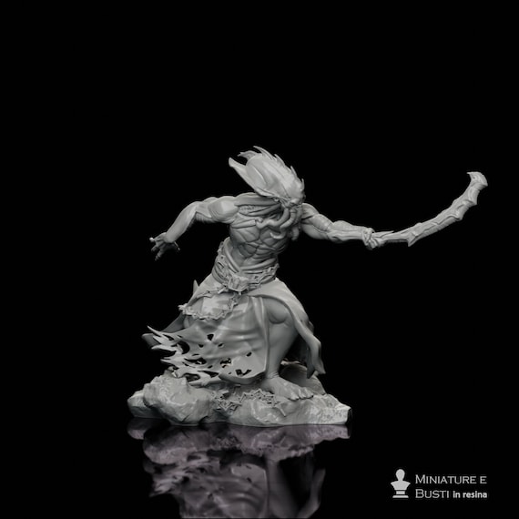 Deepspawn Pose 1 resin miniature to assemble and color, role playing games, DnD, RPG, GDR, Archvillain Games
