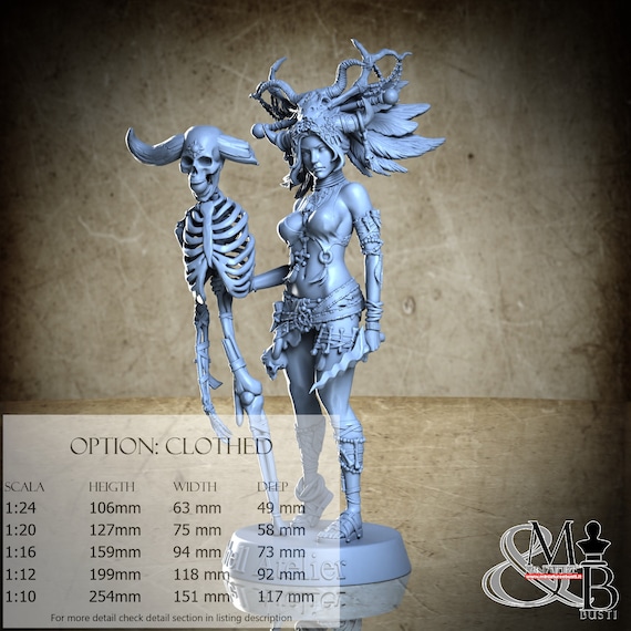 Witch Doctor, Ottobre 2023 (5 Stili), di Nutshell Atelier, miniatura da assemblare e colorare, resina
