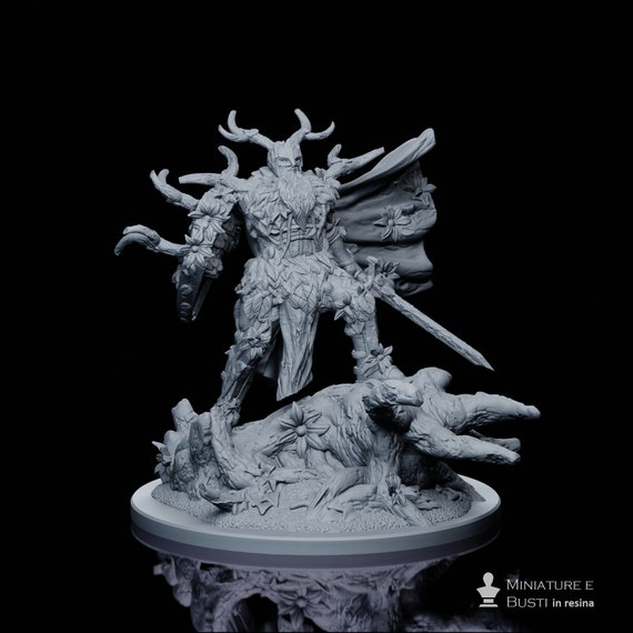 Green Knight, Saga of King Arthur, resin miniature to assemble and color, role-playing games, DnD, RPG, GDR