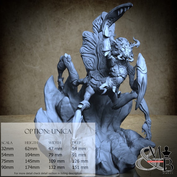 Harbingers Of Twilight : HuntresMantis, miniature to assemble and color, in resin