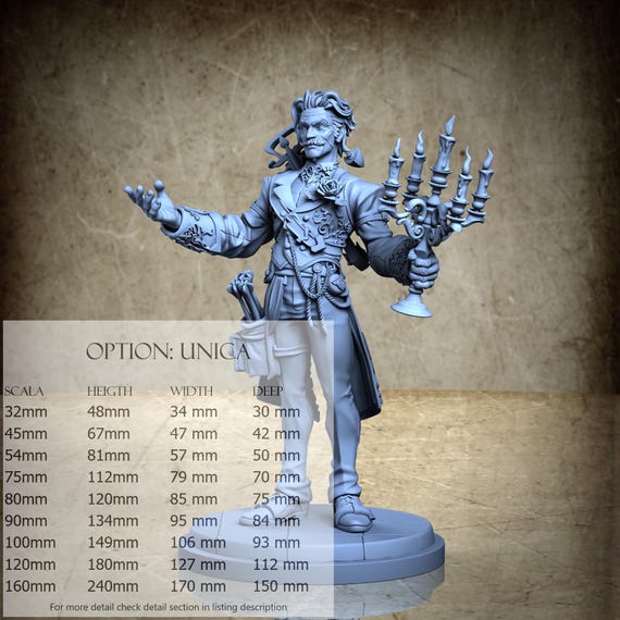 Lucien - by Ronin Art Workshop Resin Miniatures - DnD, RPG, Wargaming, and Display to Color - Wardens of Rosethorn Castle