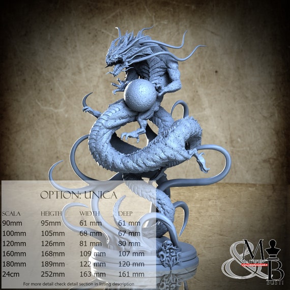 Bakunawa, Big Models, Clay Cyanide Miniature, miniature to assemble and color, in resin