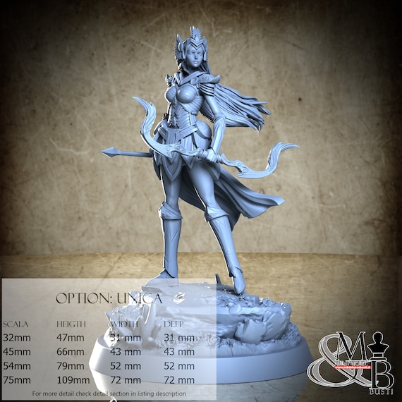 Atalanta, The chronicles of Atlantis, by Clay Cyanide Miniature, miniature to assemble and color, resin