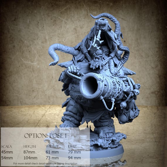 Gravetide Lech - 3D-Printed Resin Miniature | High Seas Collection - Gravetide