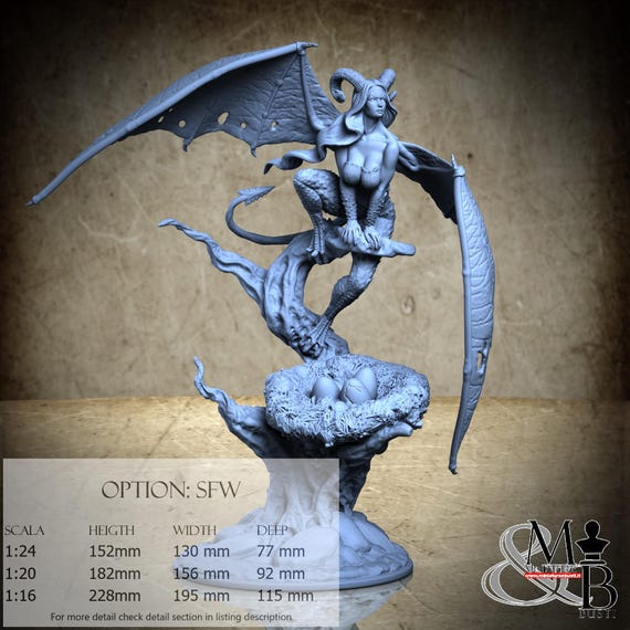 Harpy, August 2024 (2 Styles), by Claydemon, miniature to assemble and paint, resin