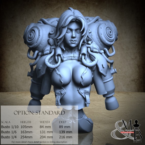 Valda Bust, August 2022, Kuton, resin miniature to assemble and paint