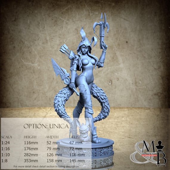 Usagi, by Michel B. Rodriguez, miniature to assemble and color, resin