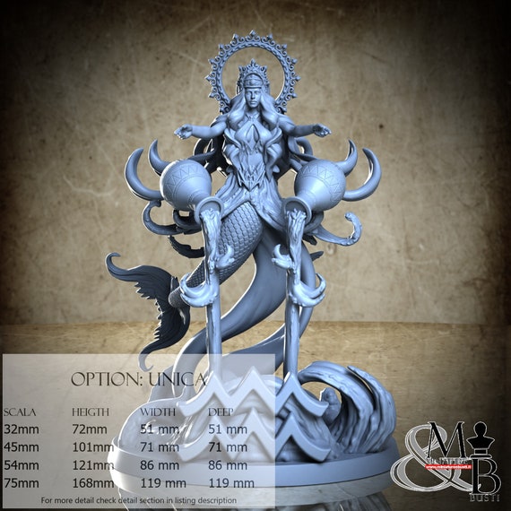 Aquarius, Zodiac, Clay Cyanide Miniature, miniature to assemble and color, in resin