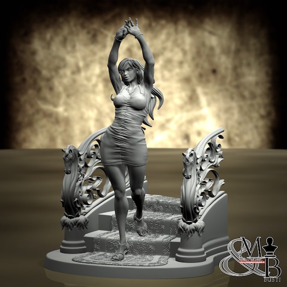 Irene, miniature to assemble and color, in resin