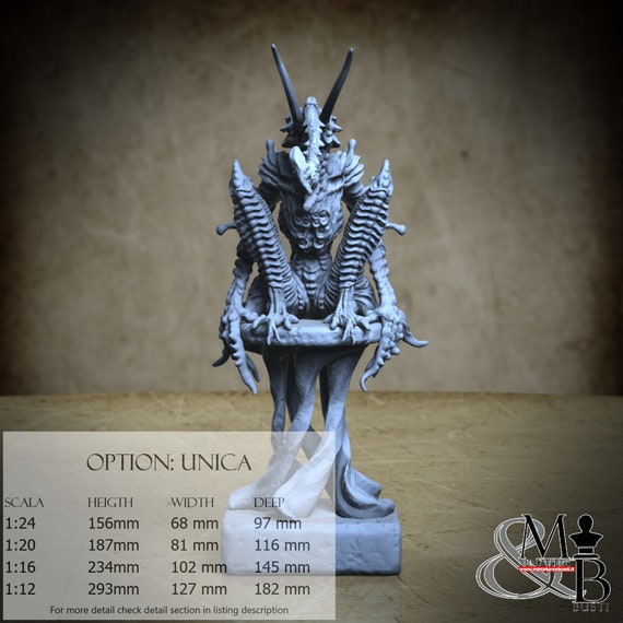 Ugudal-Phuati the Harbinger, Claydemon, resin miniature to assemble and paint