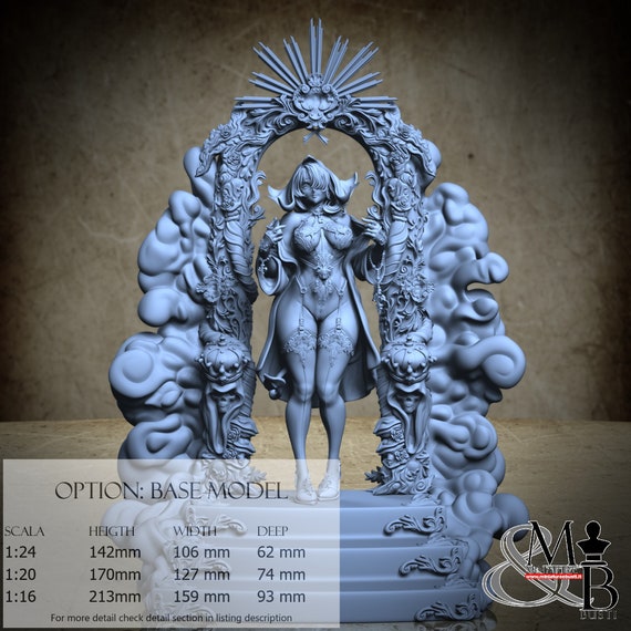 Porta Lucis, Pin-up (3 Stili), di Ronin Art Workshop, miniatura da assemblare e colorare, resina