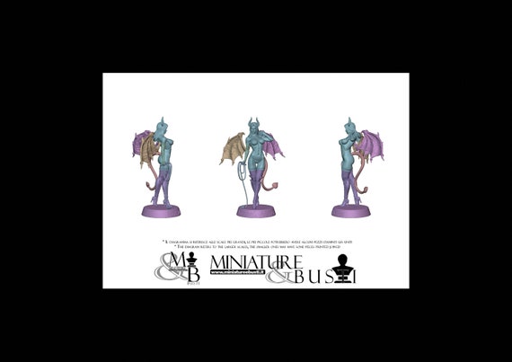 Sadistic Succubus (Various versions, NSFW), Resin statue of various scales to assemble and paint