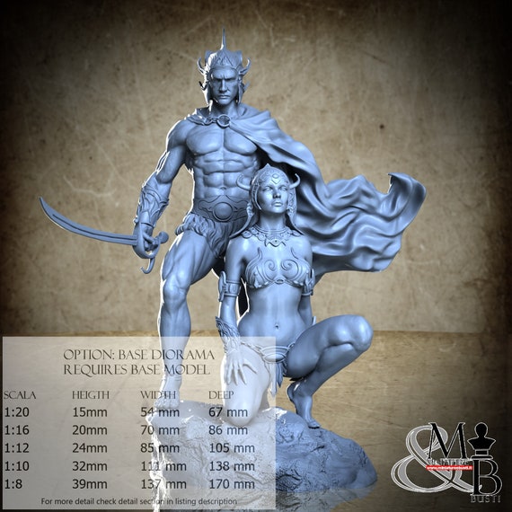 A Fighting Man of Mars, April 2023, ca_3d_art, miniature to assemble and color, in resin