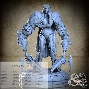 Sakura - Cartel Mech Tech, Star Vault, van Archvillain Games, miniatuur om in elkaar te zetten en te beschilderen, hars