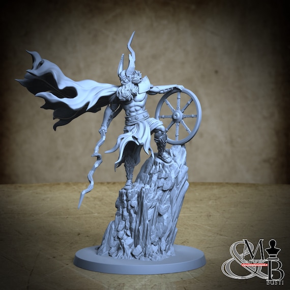 Taranis, Celtic Mythology, by Clay Cyanide Miniature, miniature to assemble and paint, resin