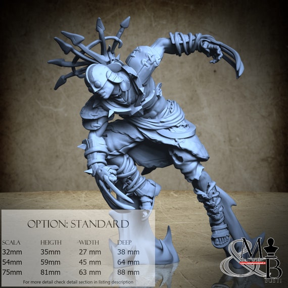 Stonecrow Tarkan, M11 (2 Styles), by Ronin Art Workshop, miniature to assemble and paint, resin